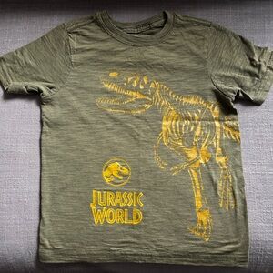 Jurassic World Kids Green Dinosaur T-Shirt, Size S (6/7)